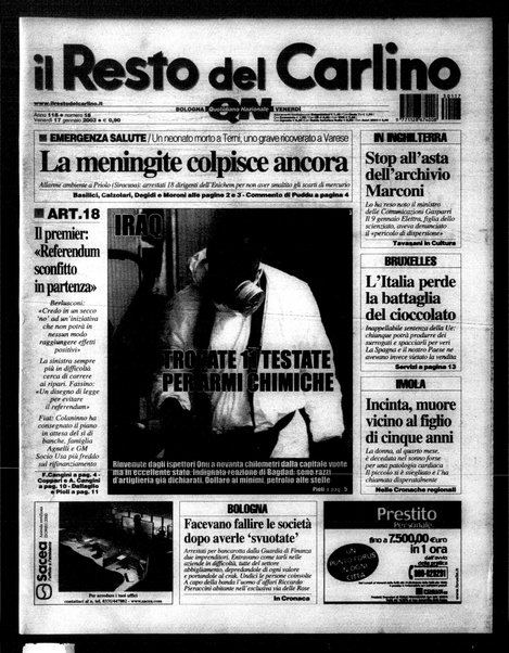 Il Resto del Carlino : giornale dell'Emilia